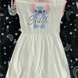 Disney Stitch Kids Casual Dress Bundle (2) - White and Pink